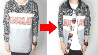 DIY: Sweater to Bomber-Styled Sweater | KAD Customs #40