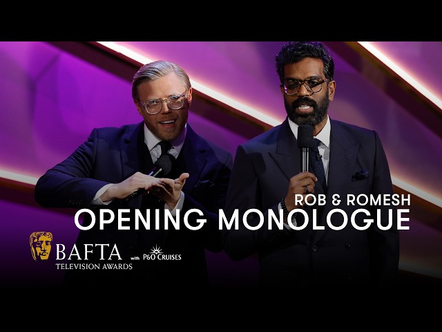 Rob u0026 Romesh hilariously lay down the ground rules at the 2024 BAFTA TV Awards class=