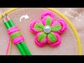💖🌟 Superb Woolen Flower Making Trick with Pencil- You will Love It- DIY Amazing Woolen Flower Design