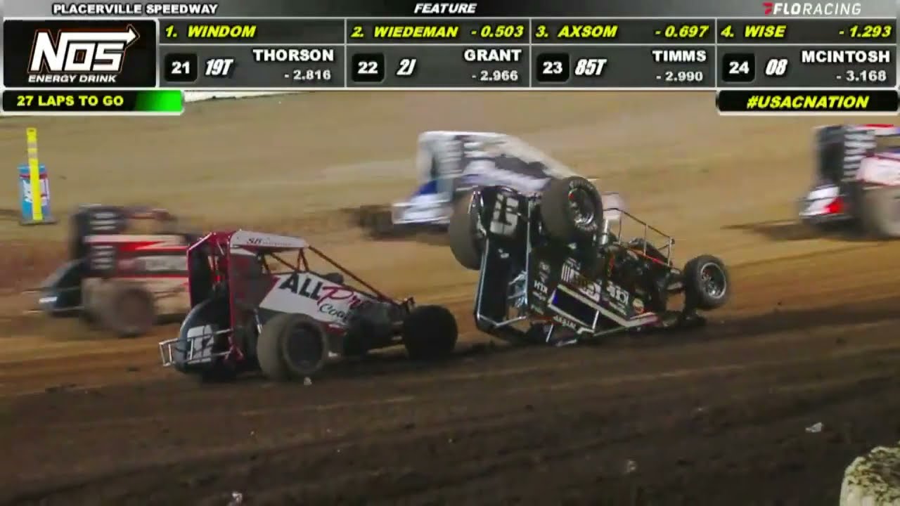 USAC NOS Energy Drink National Midgets Placerville Speedway