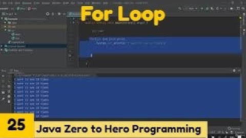 For loop | || Java 2021Complete Java Master Class Zero to Hero Programming || Udemy Course