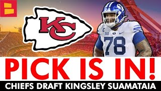Kingsley Suamataia Selected By Chiefs With Pick #63 In 2nd Round 2024 NFL Draft - Instant Reaction
