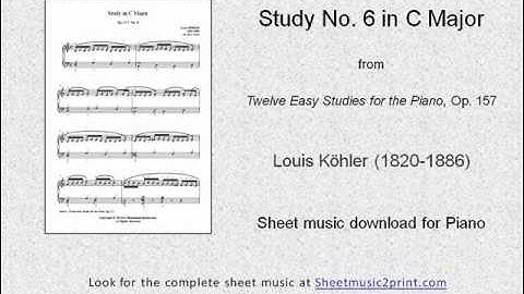 Köhler : Study in C Major, Op. 157, No. 6