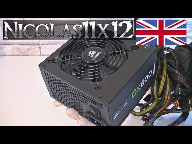 Corsair Series CX600 80PLUS Bronze 600W Power Supply Review - YouTube