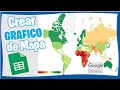 Crear Mapa de Esperanza de vida en el mundo con Excel Google Sheets