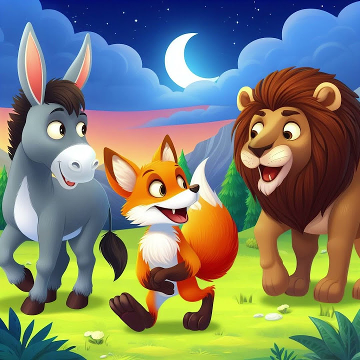 the-donkey-the-fox-and-the-lion-shorts-youtube