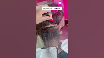 Make 4 Braids to Sew In Your Hair Bundles