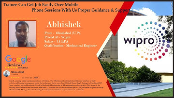 Congrats ,Abhishek | Mechanical Engineer | Salary 2.4 LPA |Got Selected as System Engineer in WIPRO