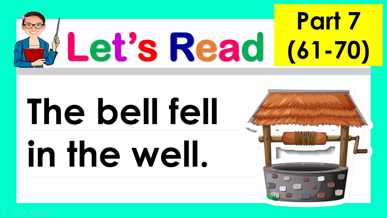 PART 7 (61 70) English Reading Lesson ll Simple Sentences ll Teacher ...