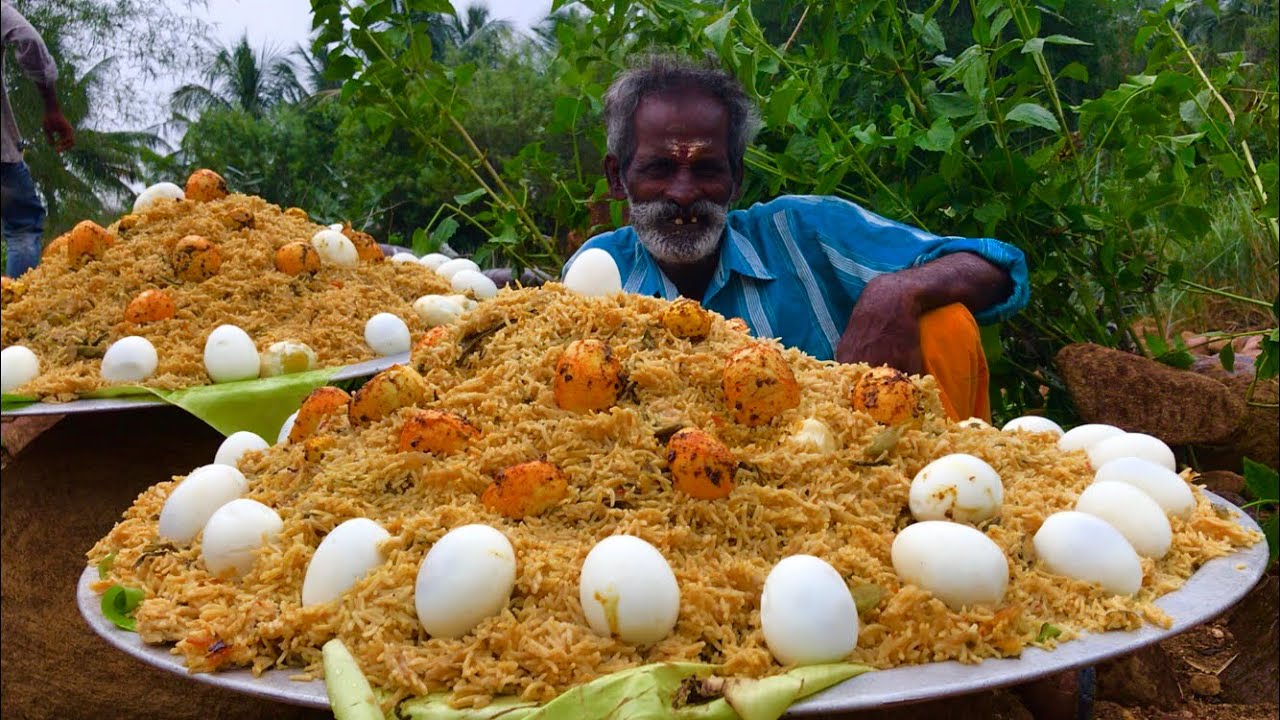 MUTTAI BIRYANI !!! Egg Biryani Prepared by my daddy Arumugam Village food factory