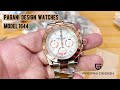 Pagani Design Men&#39;s Quartz Watches Stainless Steel Wristwatch Daytona Homage PD 1644 rose gold white