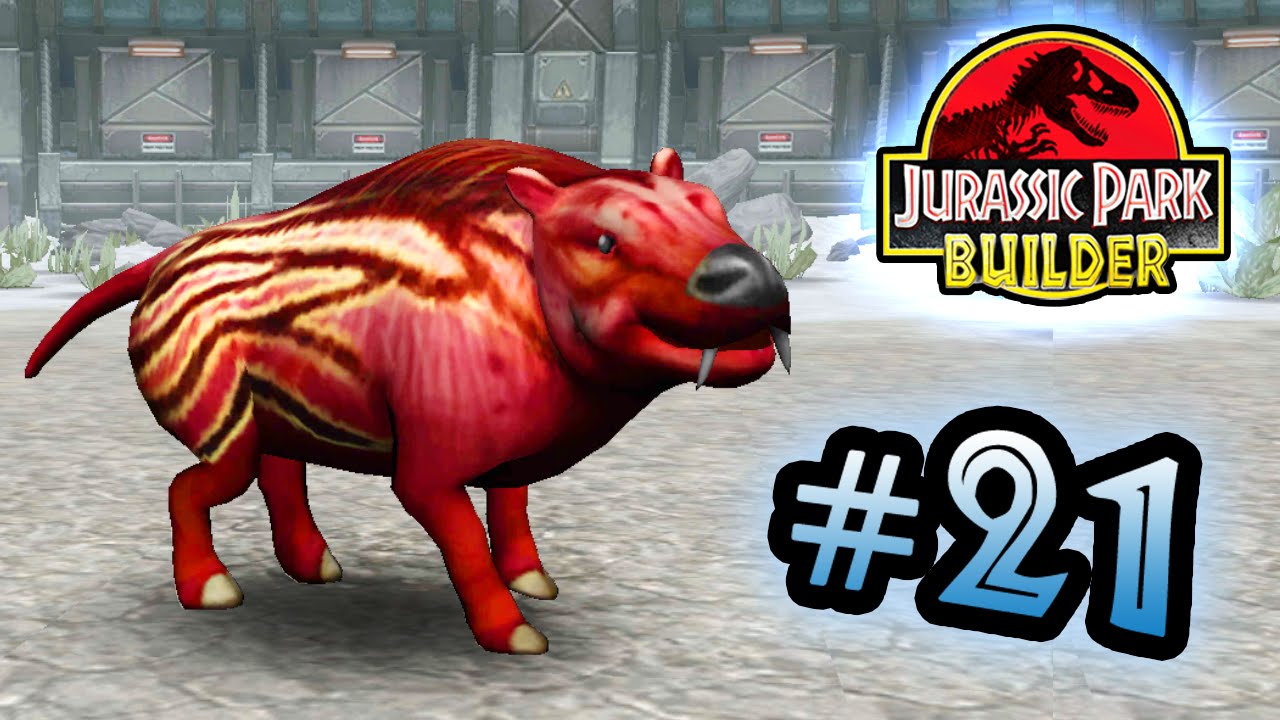 bistec de carne Jurassic Park Builder: GLACIER Tournament: Part 21 Entelodon! HD