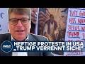 USA: Heftige Proteste gegen Trump! Deutliche Warnung! Eskapaden drohen üblen Schaden anzurichten