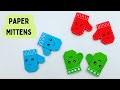 DIY MINI ORIGAMI PAPER MITTENS / Paper Crafts For Christmas / Paper Craft  / Origami Mittens