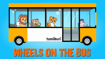WHEELS ON THE BUS (LYRIC VIDEO) | YummiBerri kids