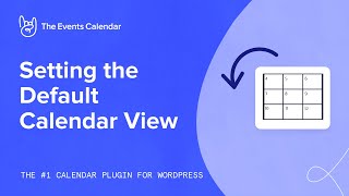 setting the default calendar view