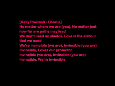 Tinie Tempah ft Kelly Rowland Invincible ( Lyrics on screen)
