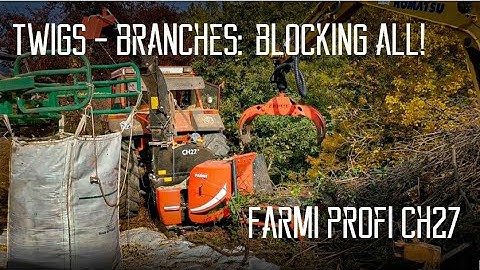 FARMI PROFI CH27 [5] - wood twigs. The chipper is BLOCKED!