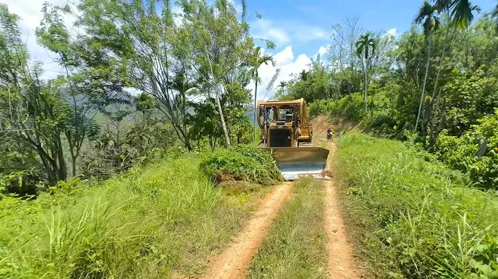 "Crazy Action in the Mountains: CAT D6R XL Bulldozer Turns Hard Terrain into Smooth Roads!"