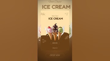 Ice cream Poster Design! Don