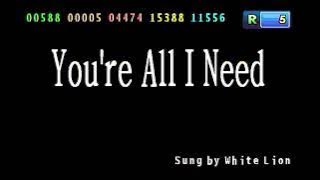 White Lion - You're All I Need (Black Screen Karaoke Version)