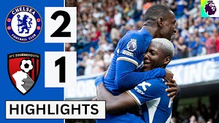 🔵Chelsea vs Bournemouth (2-1) Extended HIGHLIGHTS | Caicedo , Sterling Goals | Premier League 2024