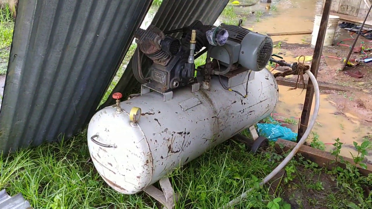 Part4 Compressor machine throws out muddy water from Borewell