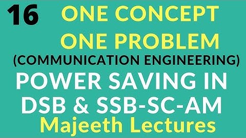 Power Saving in DSB and SSB-SC-AM-OCOP16-TRB ECE
