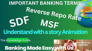 Animation story to understand Reverse Repo Rate || SDF || MSF #banking #finance