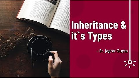 Inheritance and It`s Type - Core Java - Session 14 - Part 1