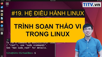 LPI - Tự học Linux Bài 19 - Hướng dẫn sử dụng trình soạn thảo vi