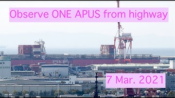 Observe ONE APUS from highway,  7 Mar. 2021