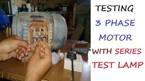 How To Check 3 Phase Induction Motor With Series Test Lamp || Electrical Motor Testing | RajTutorial