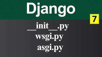 init wsgi and asgi Files in Django (Hindi)