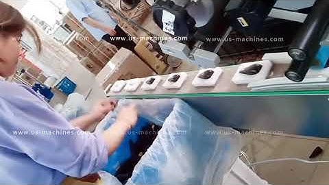 Customized bottle jig mold holder conveyor top automatic labeling machine testing video