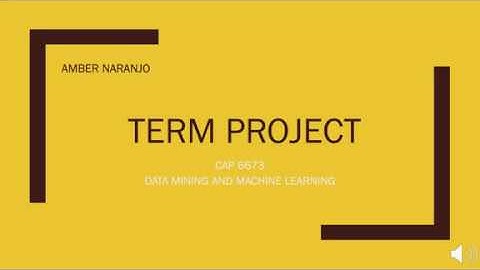 Correlation-Based Feature Selection term project CAP 6673