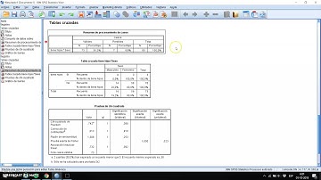 SPSS - Cálculo Chi-Cuadrado