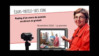 Replay Du Cours De Pastel Mensuel Et Gratuit Apprendre À Dessiner Une Pomme