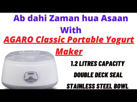 AGARO Classic Portable Yogurt Maker : Features and Detailed Review