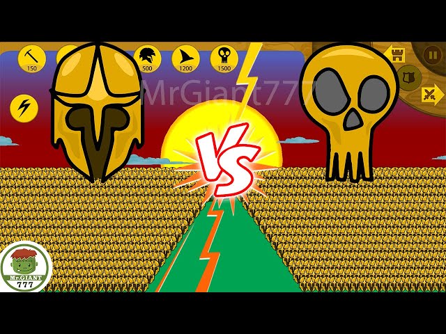 999 ARMY GOLDEN SPEARTON VS 999 ARMY GIANT GRIFFON,... | Stick War Legacy Mod | MrGiant777 class=