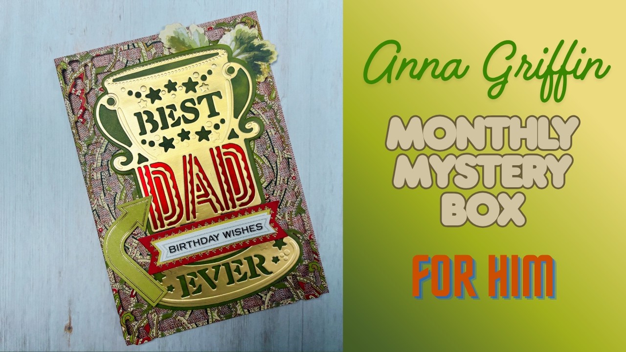 Anna Griffin For Him Monthly Mystery Box | 2 Cards & Project - YouTube