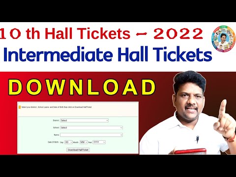 10th,Inter Hall Tickets- 2022 Download Process In AP.#maddimadugumunirathnam ,