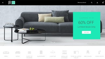 Furniture & Home Decor Magento Theme by RockThemes Website Template - 64138