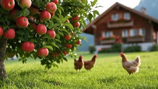 : How Peaceful Life Feels in Switzerlands Countryside | Village Life with  Apples, Fields & Nature