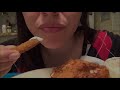 SassEsnacks ASMR: Fried Chicken Mukbang | Fried Zucchini | Macaroni Salad | Eating Sounds