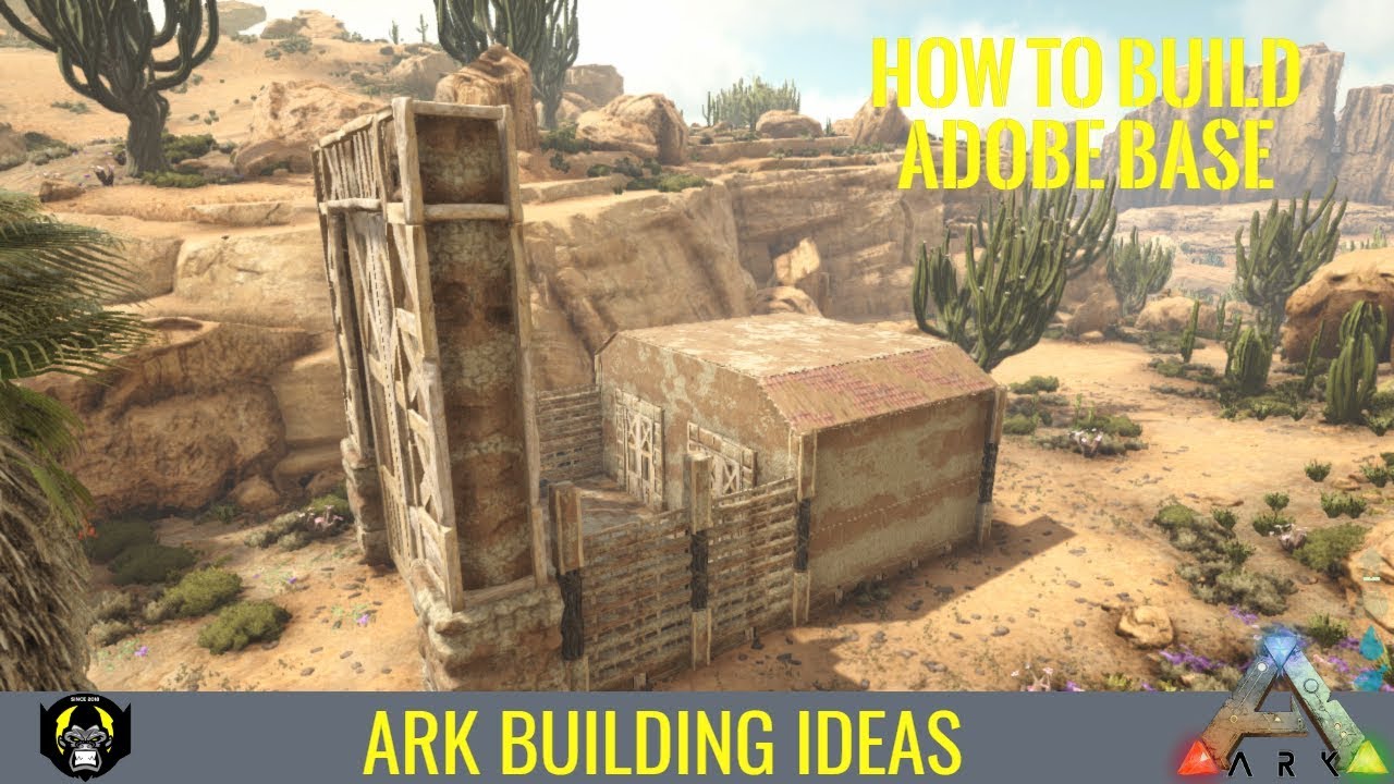 How To Build An Adobe Pve Base Scorched Earth Ark Survival Youtube