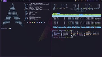Arch linux + dwm (dynamic window manager)