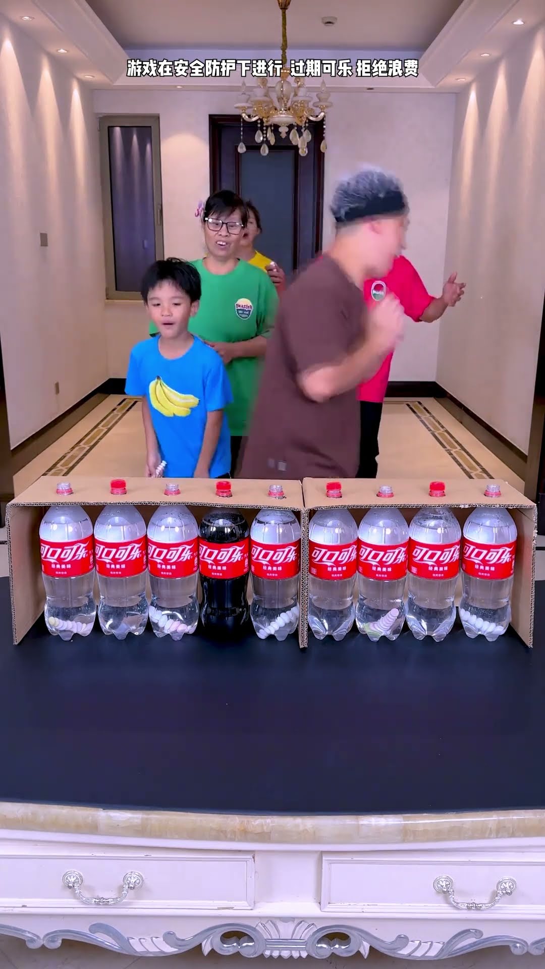 Dragon Sucking Water Challenge, Don't Laugh Until The End#Funnyfamily #Partygames #Shorts #Challenge