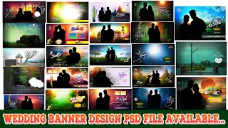 wedding banner design psd | wedding flex banner designs psd file available..