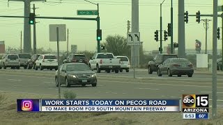 Work Started On Pecos Road Monday